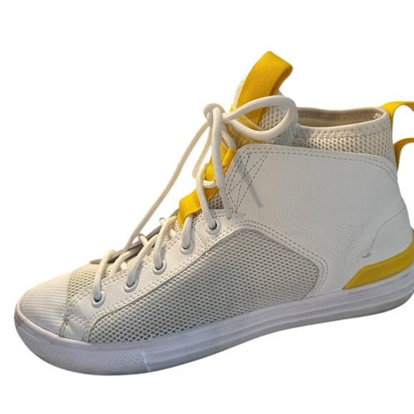 Unisex Converse Chuck Taylor All Star Ultra Mid 'White Yellow' Shoes W 9 M 7 - Picture 4 of 10